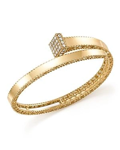 Shop Roberto Coin 18k Yellow Gold Princess Chiodo Diamond Bangle - 100% Exclusive In Yg