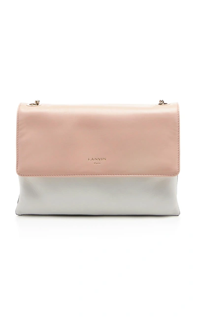 Shop Lanvin Sugar Mini Leather Bag In Pink