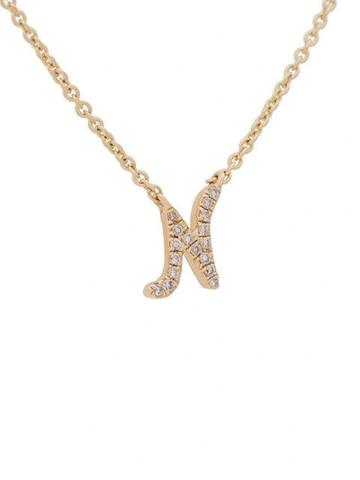 Shop Sydney Evan Diamond N Necklace - Metallic