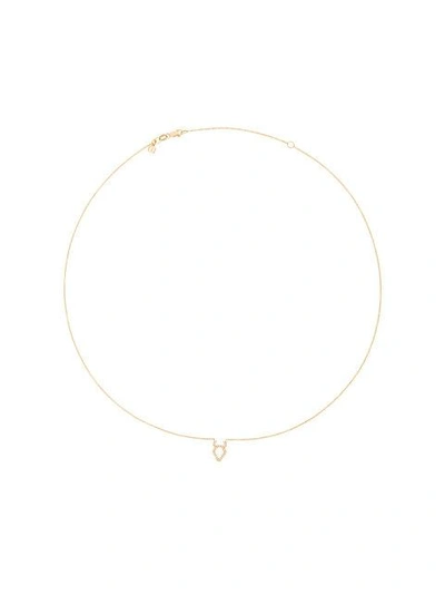 Shop Sydney Evan Diamond Taurus Necklace - Metallic