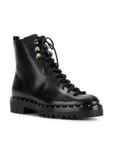 Valentino Soul Trek-sole Leather Ankle Boots In Black | ModeSens