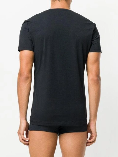 Shop La Perla 'club' T-shirt In Black