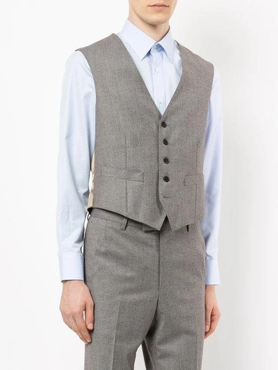 Shop Gieves & Hawkes Tailored Waistcoat In Brown