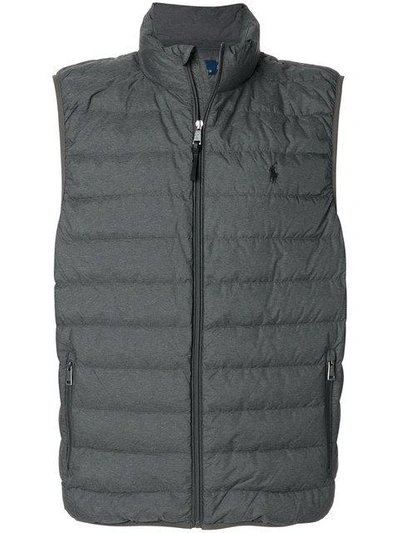 Shop Polo Ralph Lauren Padded Gilet - Grey