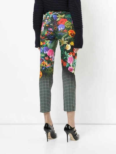 Shop Mary Katrantzou Rose Garden Print Trousers In Multicolour