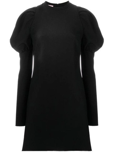 Shop Giamba Puff Sleeve Dress - Black