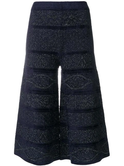 Shop D-exterior Knitted Culottes In Blue