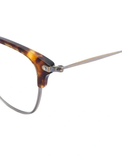 Shop Eyevan7285 Brille Mit Quadratischem Gestell - Braun