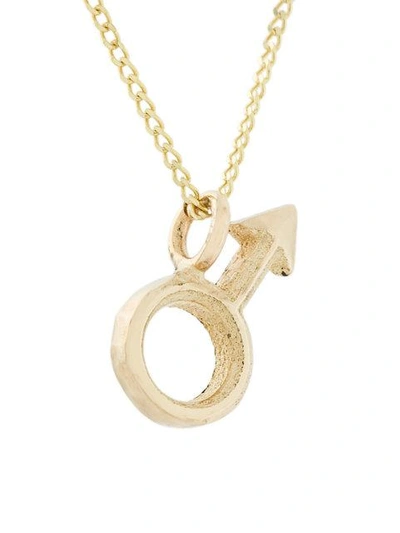 Shop Rachel Entwistle Mars Pendant Necklace In Metallic