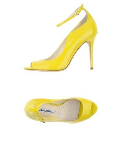 Shop Brian Atwood Pump In Yellow