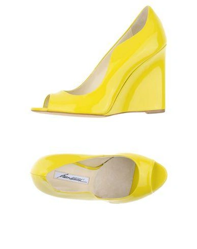 Shop Brian Atwood Pump In Yellow
