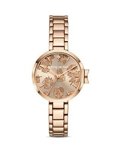 Shop Kate Spade New York Park Row Watch, 34mm In Rose Gold