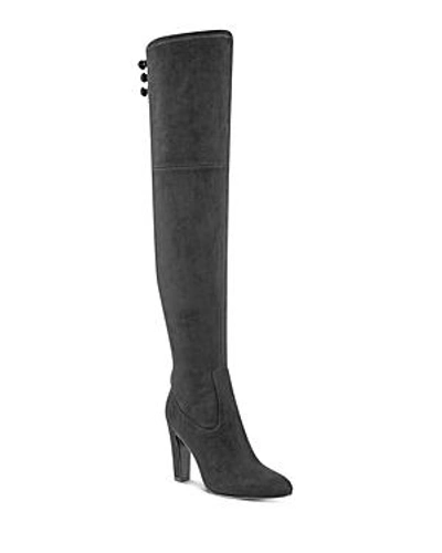 Shop Ivanka Trump Saisha Over-the-knee High-heel Boots In Black