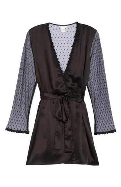 Shop Flora Nikrooz Showstopper Robe In Black