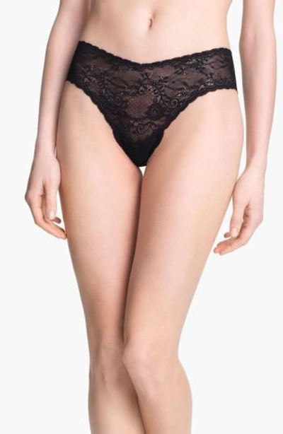 Shop Cosabella 'trenta' Low Rise Lace Thong In Black
