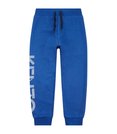 Shop Kenzo Logo Sweatpants In Blue