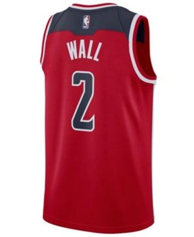 Shop Nike Men's John Wall Washington Wizards Icon Swingman Jersey In Red