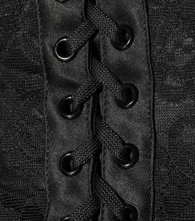Shop Dolce & Gabbana Lace Corset In Black