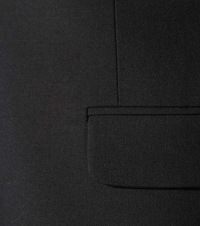 Shop Saint Laurent Wool Tuxedo Jacket In Black