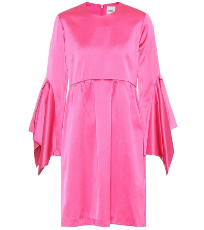 Shop Edit Satin Dress In Pink