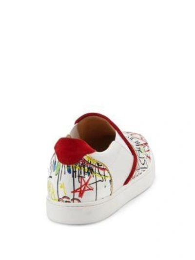 Shop Christian Louboutin Masteralta Patent Leather Skate Sneakers In White