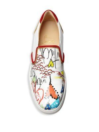 Shop Christian Louboutin Masteralta Patent Leather Skate Sneakers In White