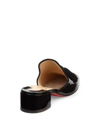 Shop Christian Louboutin Barry 35 Patent Leather Mules In Black