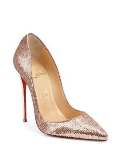 Shop Christian Louboutin Kate Pumps In Nude