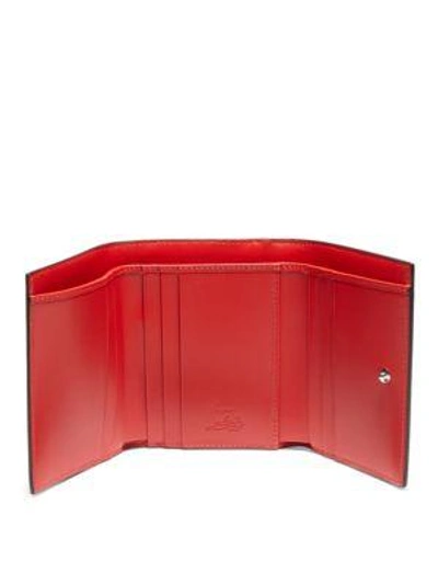 Shop Christian Louboutin Boudoir Mini Tri-fold Wallet In Black