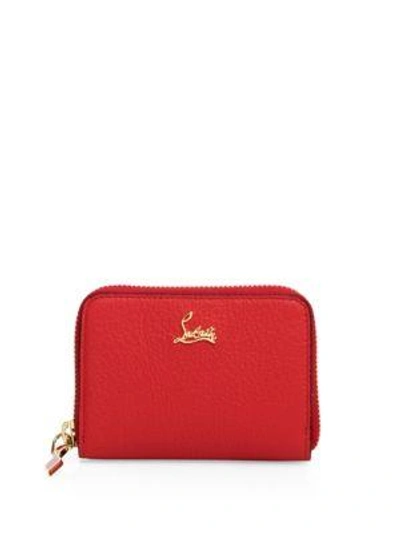 Shop Christian Louboutin Panettone Coin Purse In Red