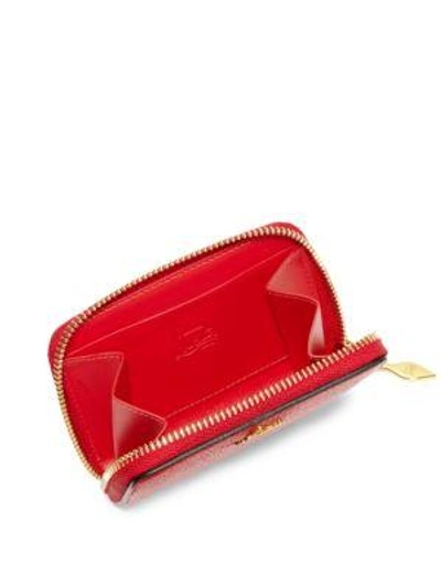 Shop Christian Louboutin Panettone Coin Purse In Red