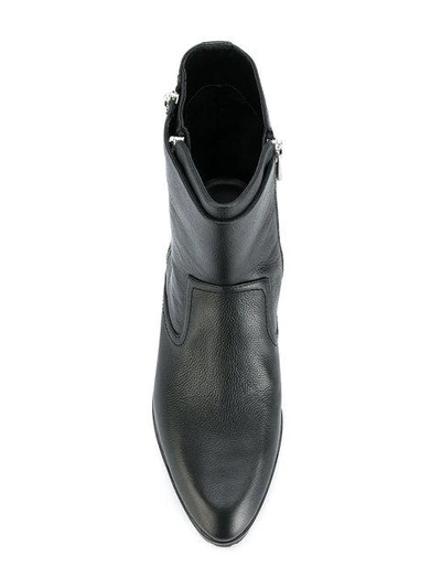 Shop Michael Michael Kors Ankle Zip Boots In Black