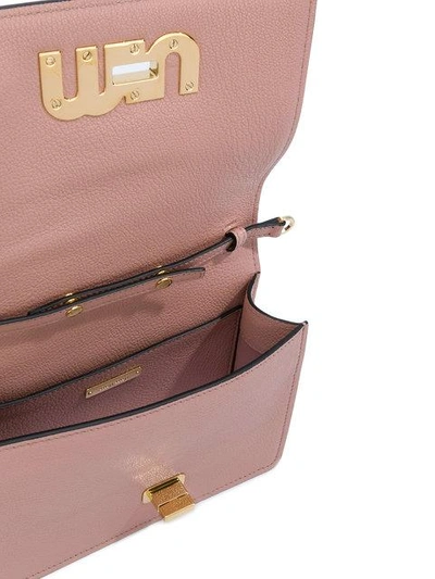 Shop Miu Miu My Miu Shoulder Bag - Pink In Pink & Purple