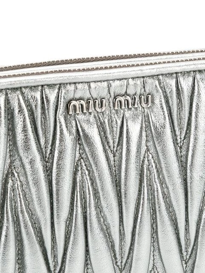 Shop Miu Miu Textured Shoulder Bag