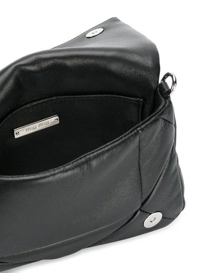 Shop Miu Miu Quilted Shoulder Bag In Black