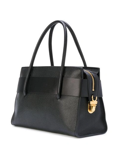 Shop Miu Miu Logo Plaque Tote Bag