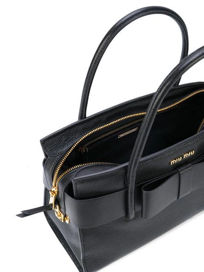 Shop Miu Miu Logo Plaque Tote Bag