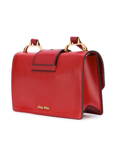 Shop Miu Miu Lady Crossbody Bag - Red
