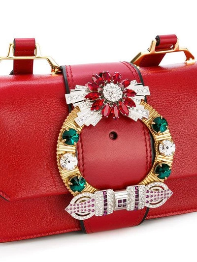 Shop Miu Miu Lady Crossbody Bag - Red