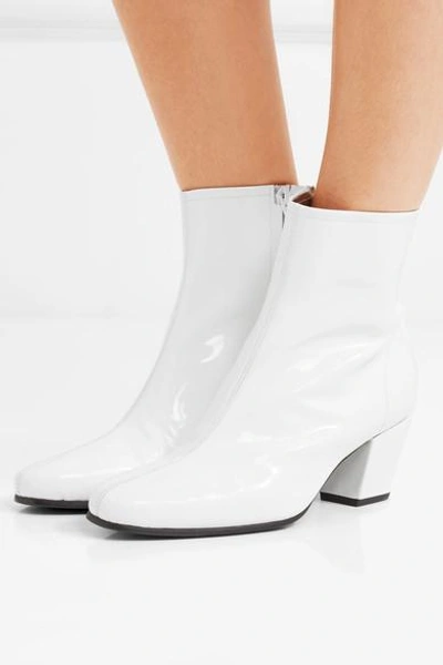 Shop Alexa Chung Beatnik Patent-leather Ankle Boots