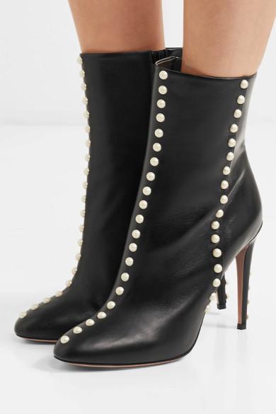 aquazzura follie pearl boots