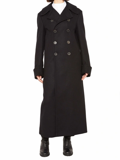 Shop Haider Ackermann Coat In Black