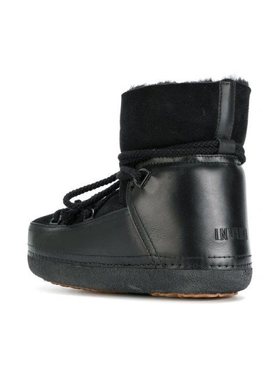 Shop Inuiki Lace Up Snow Boots In Black