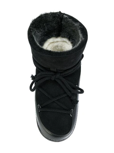 Shop Inuiki Lace Up Snow Boots In Black