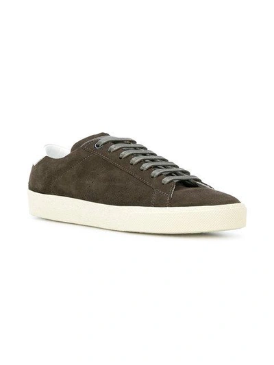 Shop Saint Laurent Signature Court Classic Sl/06 Sneakers In Green