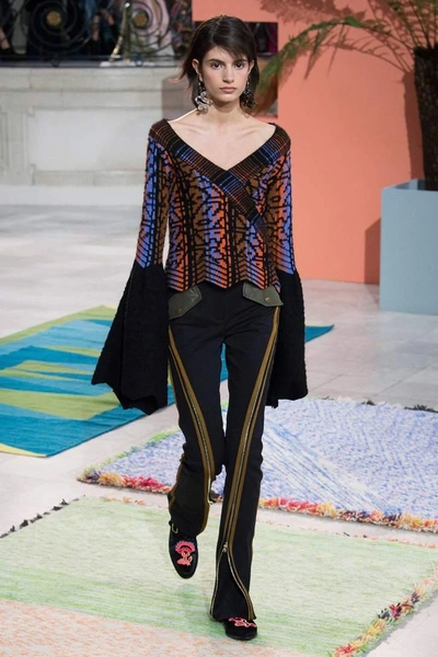 Shop Peter Pilotto Wool-blend Sweater In Multicoloured