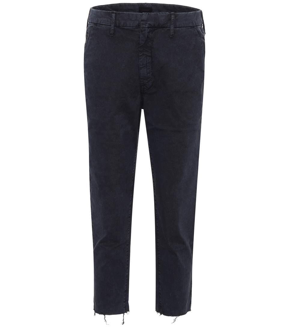 mother denim shaker prep fray