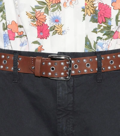 Shop Isabel Marant Rica Embellished Leather Belt In Female