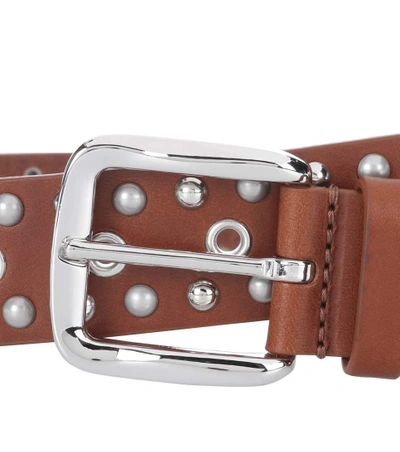 Shop Isabel Marant Rica Embellished Leather Belt In Female