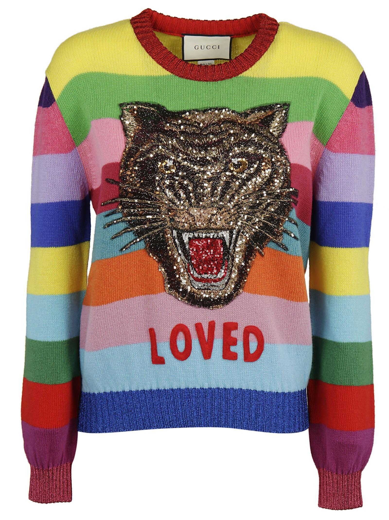 rainbow gucci jumper